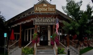 Alpine Inn entrance in Hill City, SD