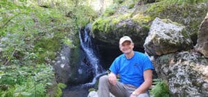 steven near waterfall