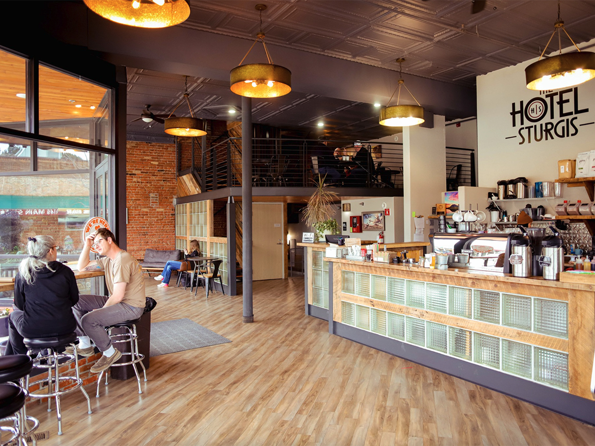 Interior photo of Coffee Shop at The Hotel Sturgis