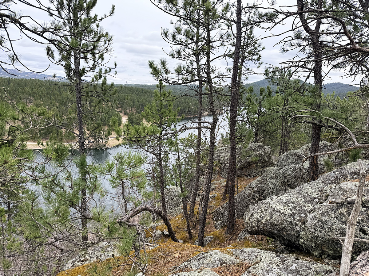 View of Stockade Lake from Doran Trail in Custer State Park