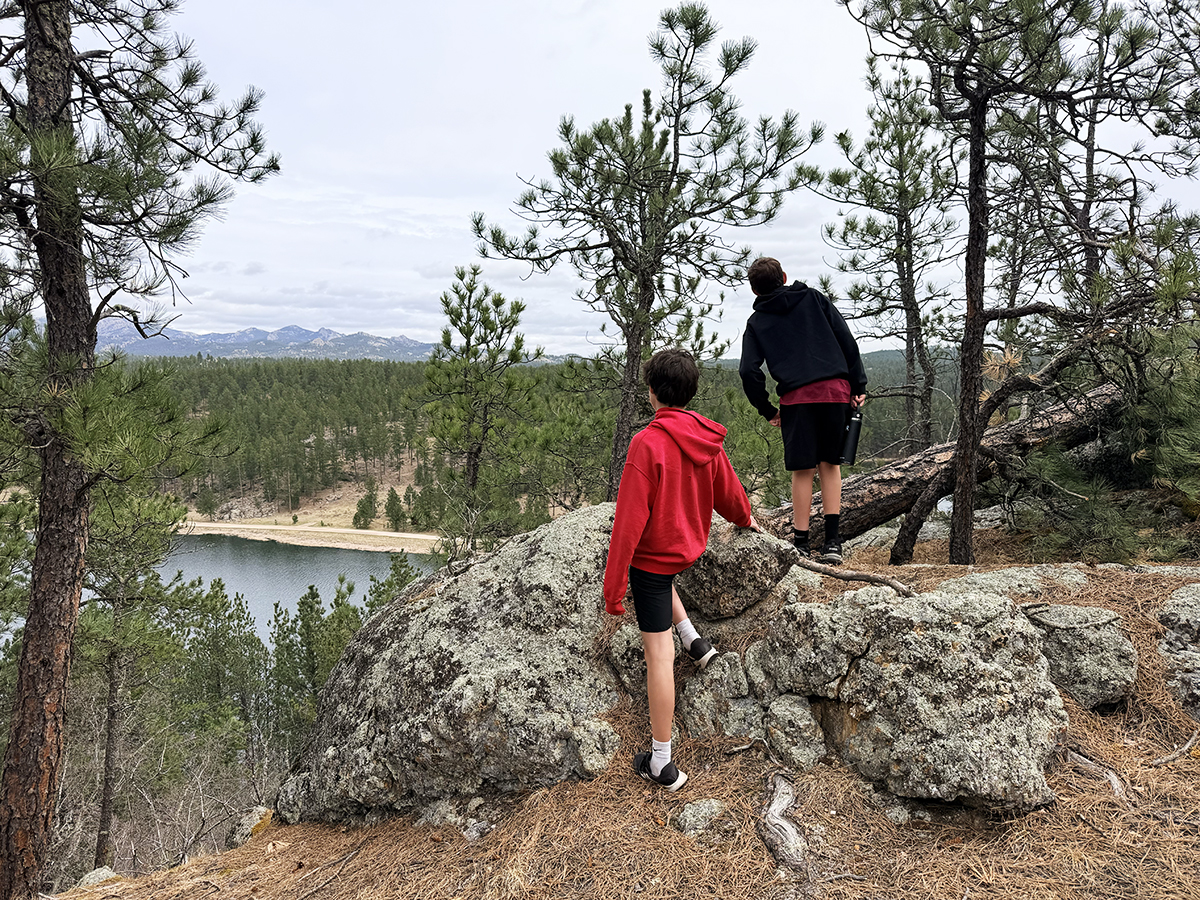 Looking over Stockade Lake from Doran Trail in Custer State Park