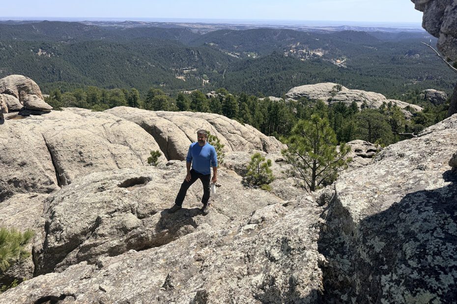 view from top of Mount Baldy trail near Keystone, SD