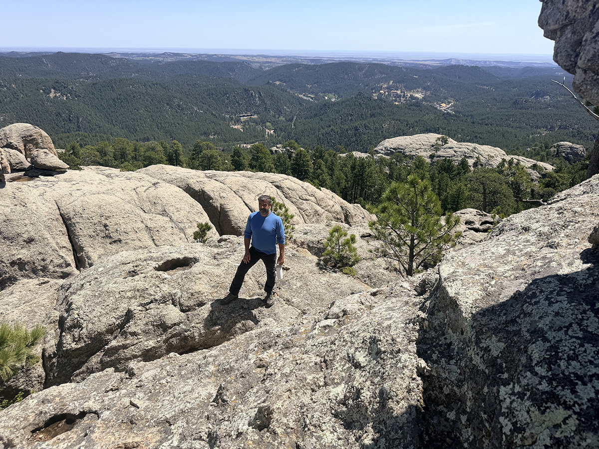 view from top of Mount Baldy trail near Keystone, SD