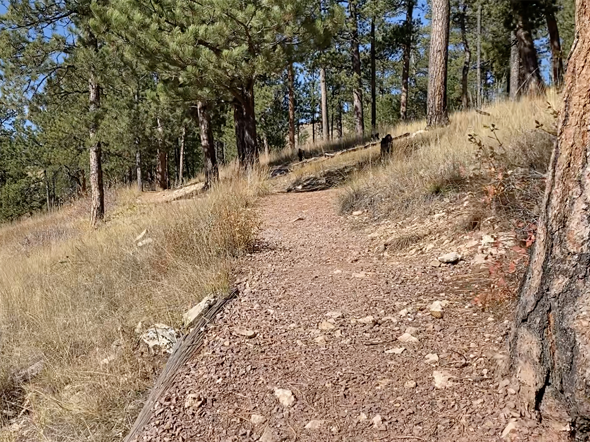 Roof Trail path behind Jewel Cave National Monument Visitor Center