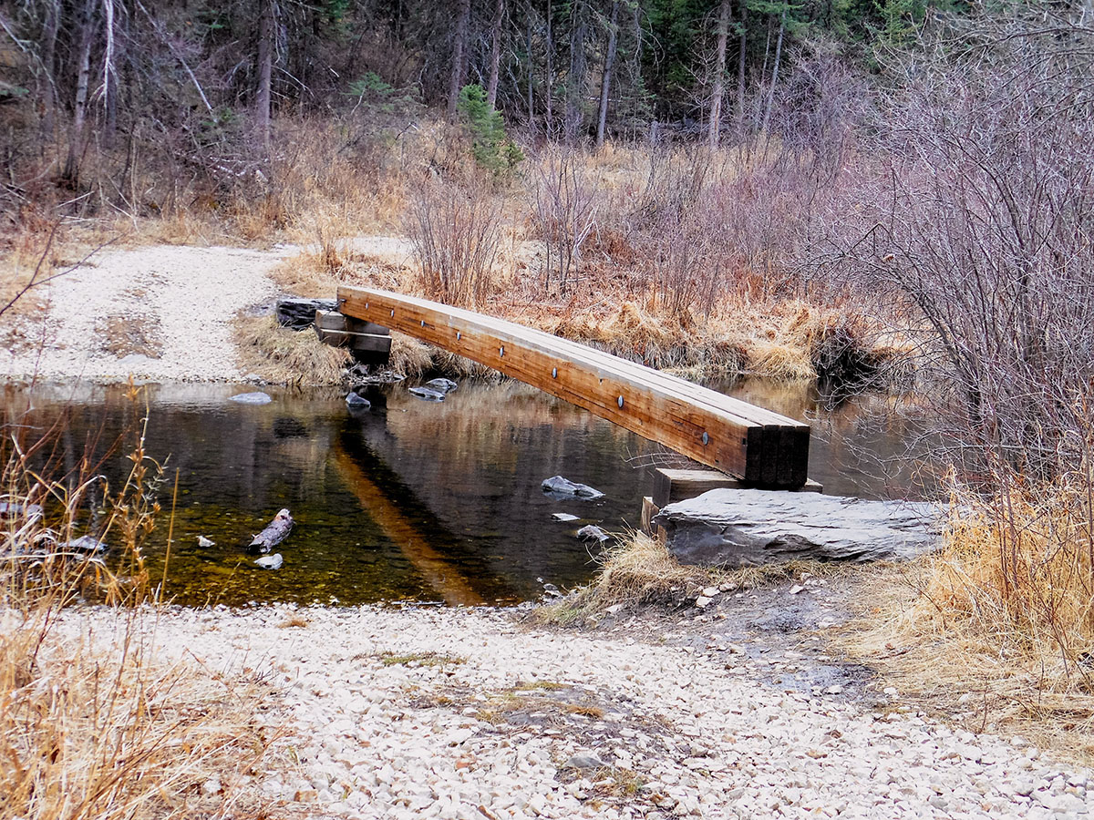 spring creek loop near rapid city, sd water crossing