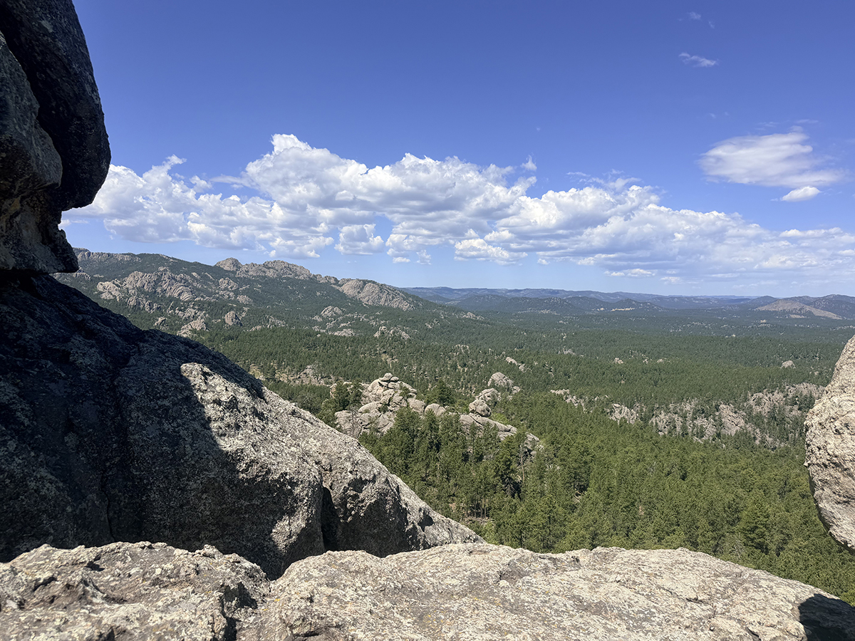 View of the Black Hills from Mount Baldy Trail near Keystone, SD