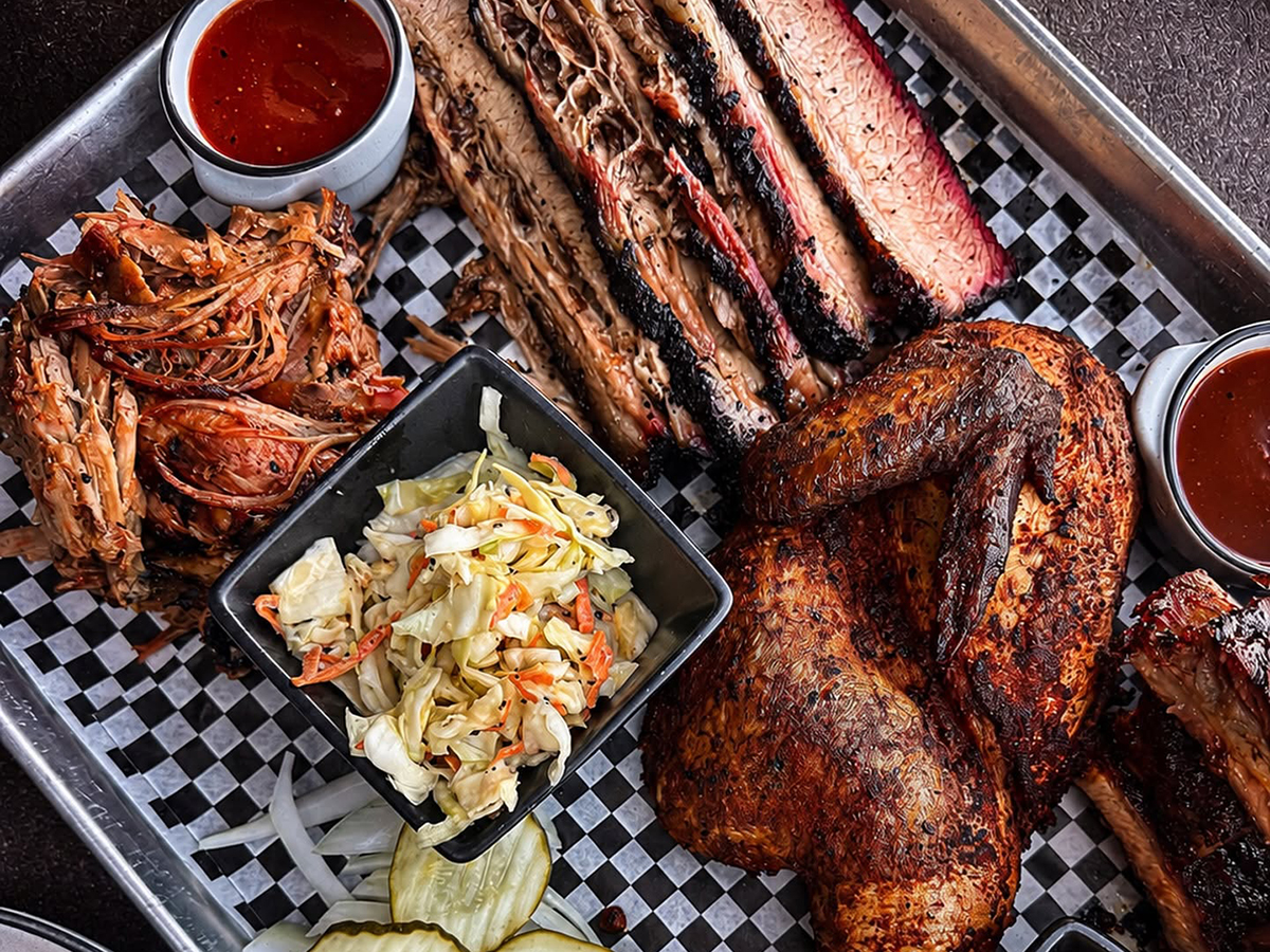 Canyon Grille, Sturgis, SD, plate of bbq'ed meats
