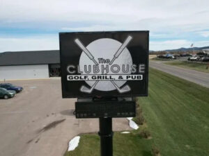 Sign at The Clubhouse of Spearfish