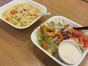 Soup and salad at The Clubhouse of Spearfish