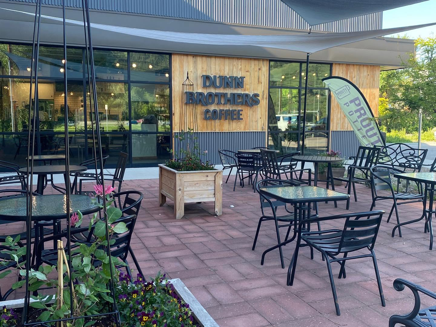 Dunn Brothers Coffee Rapid City outdoor patio seating