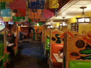 Guadalajara's Spearfish restaurant interior and decorations