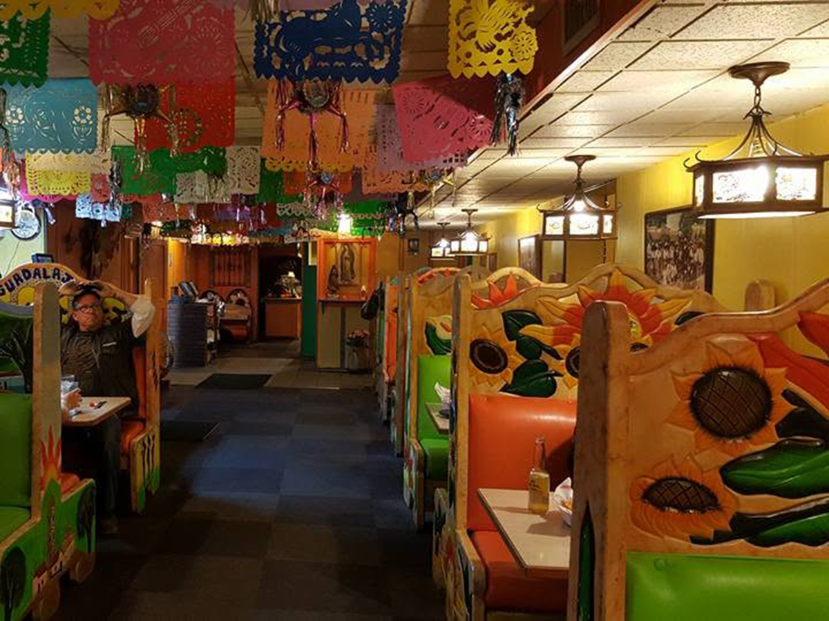Guadalajara's Spearfish restaurant interior and decorations