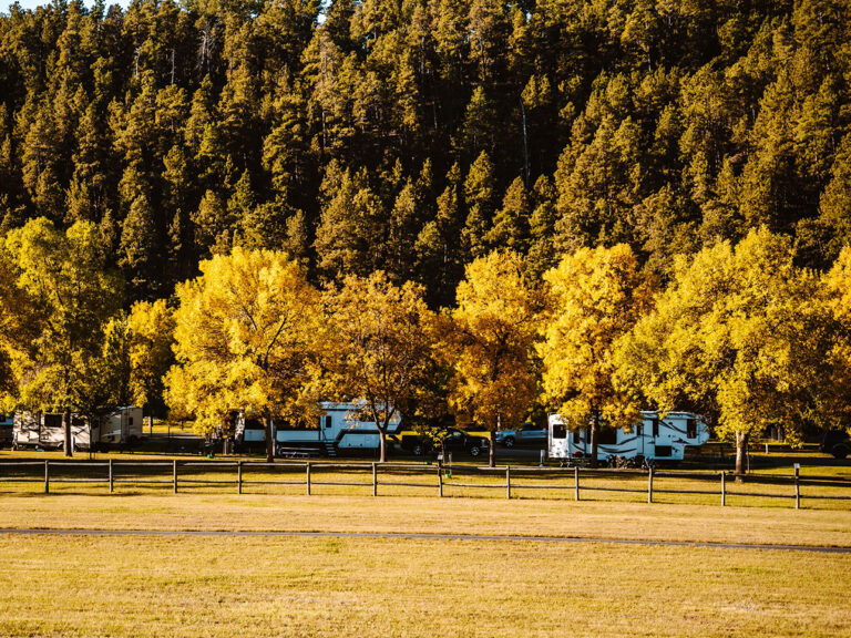Custer State Park rv sites in fall