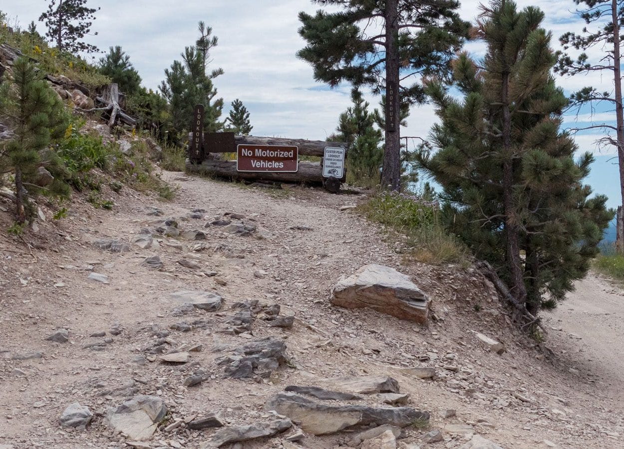 Custer Peak Warning Sign