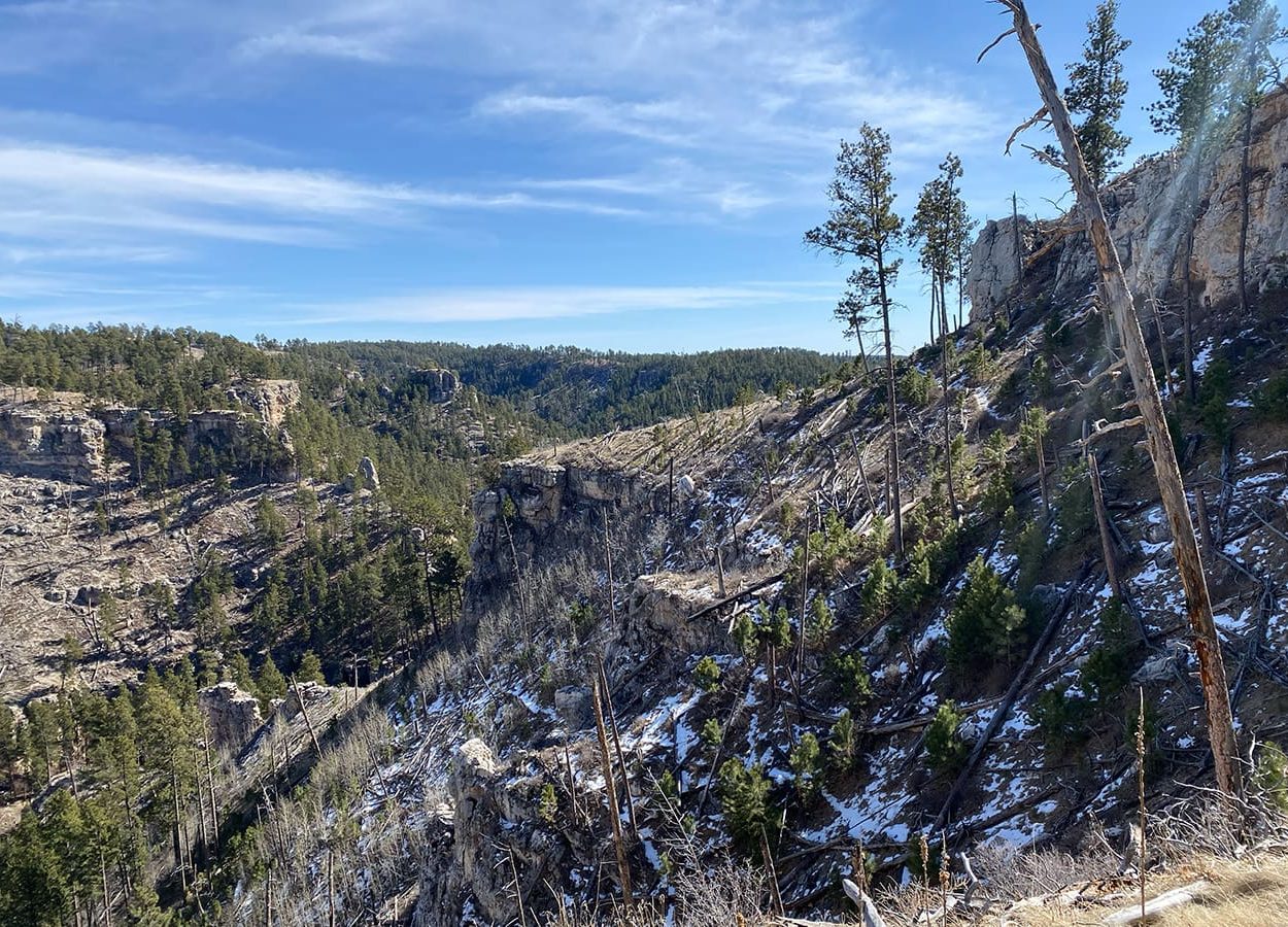 Hell Canyon Snow In Shade