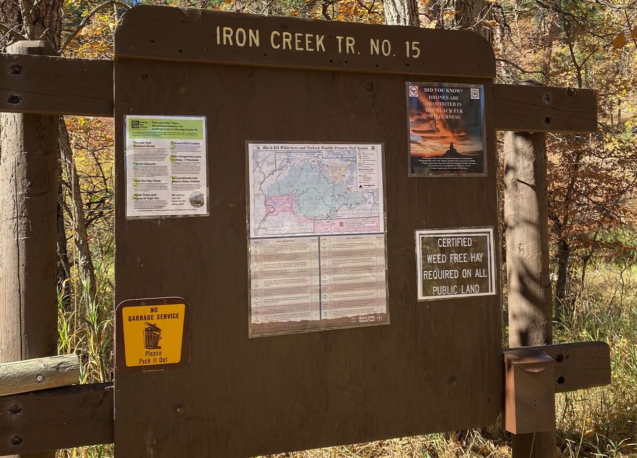 Iron Creek SH Trail Sign