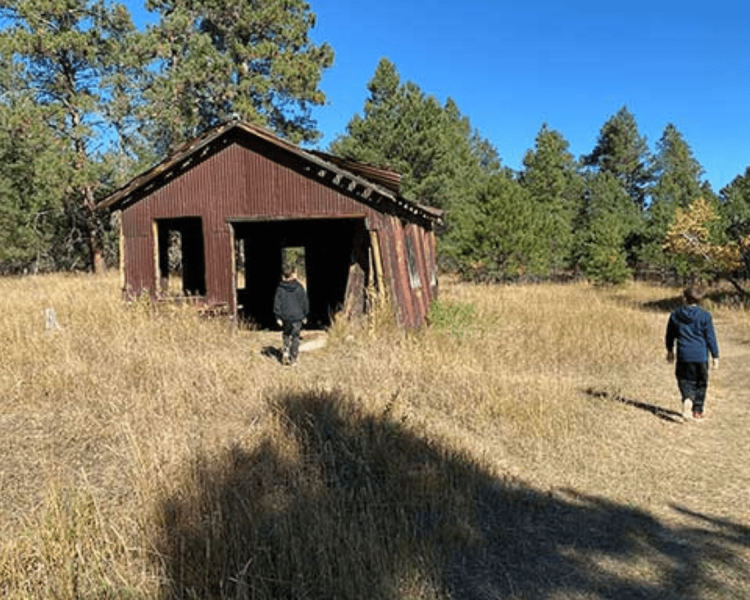 Building at Spokane Ghost Town Trail Black Hill South Dakota