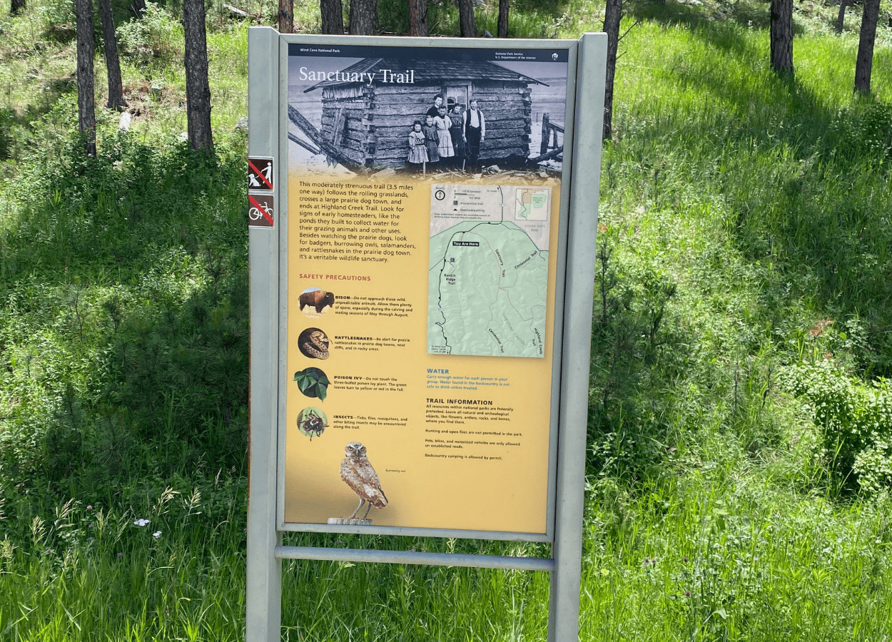 Sanctuary Trail Sign