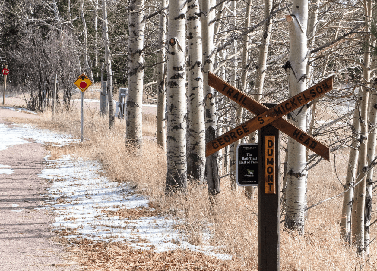 Mickelson Trail X Sign