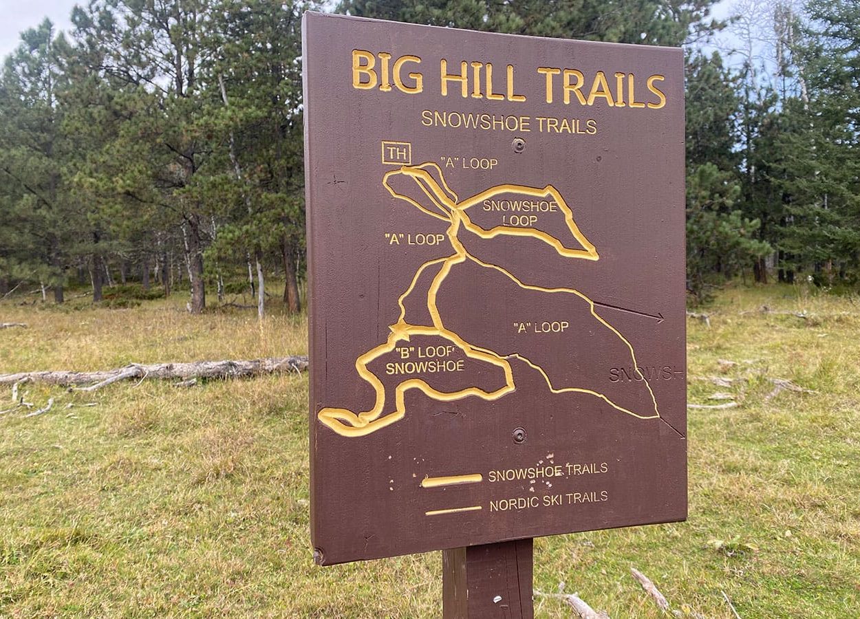big hill trailhead sign