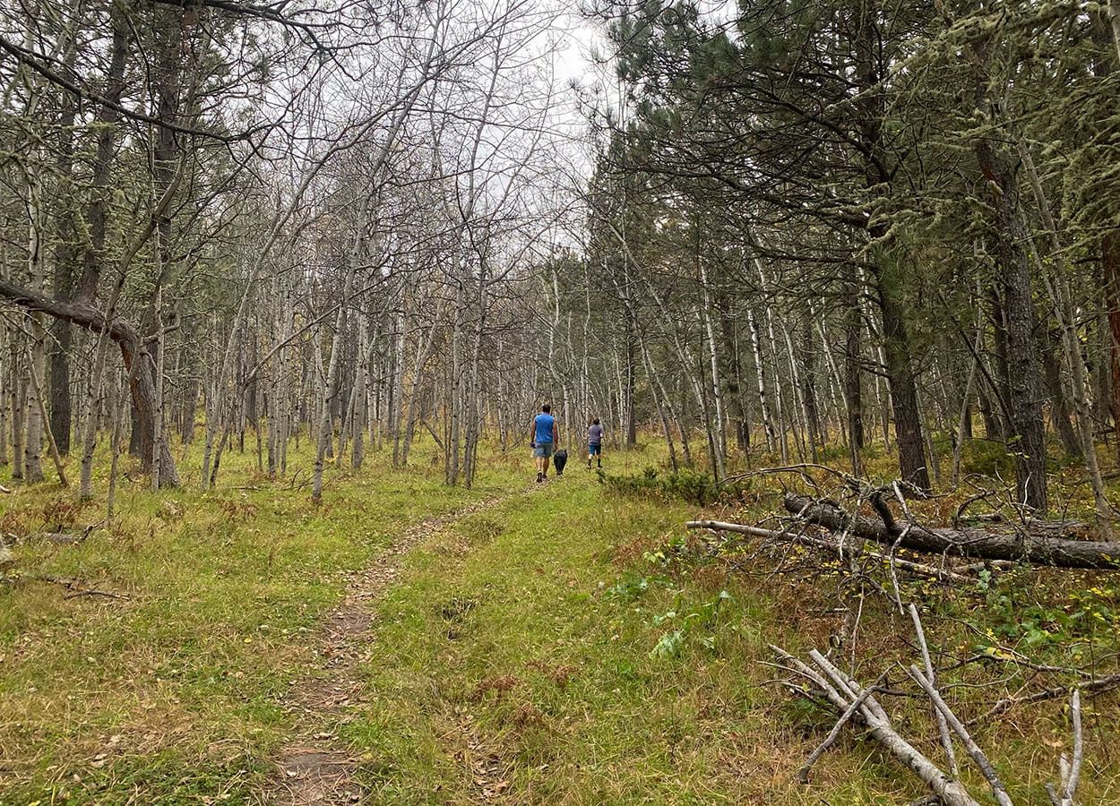 hiking at big hill trail