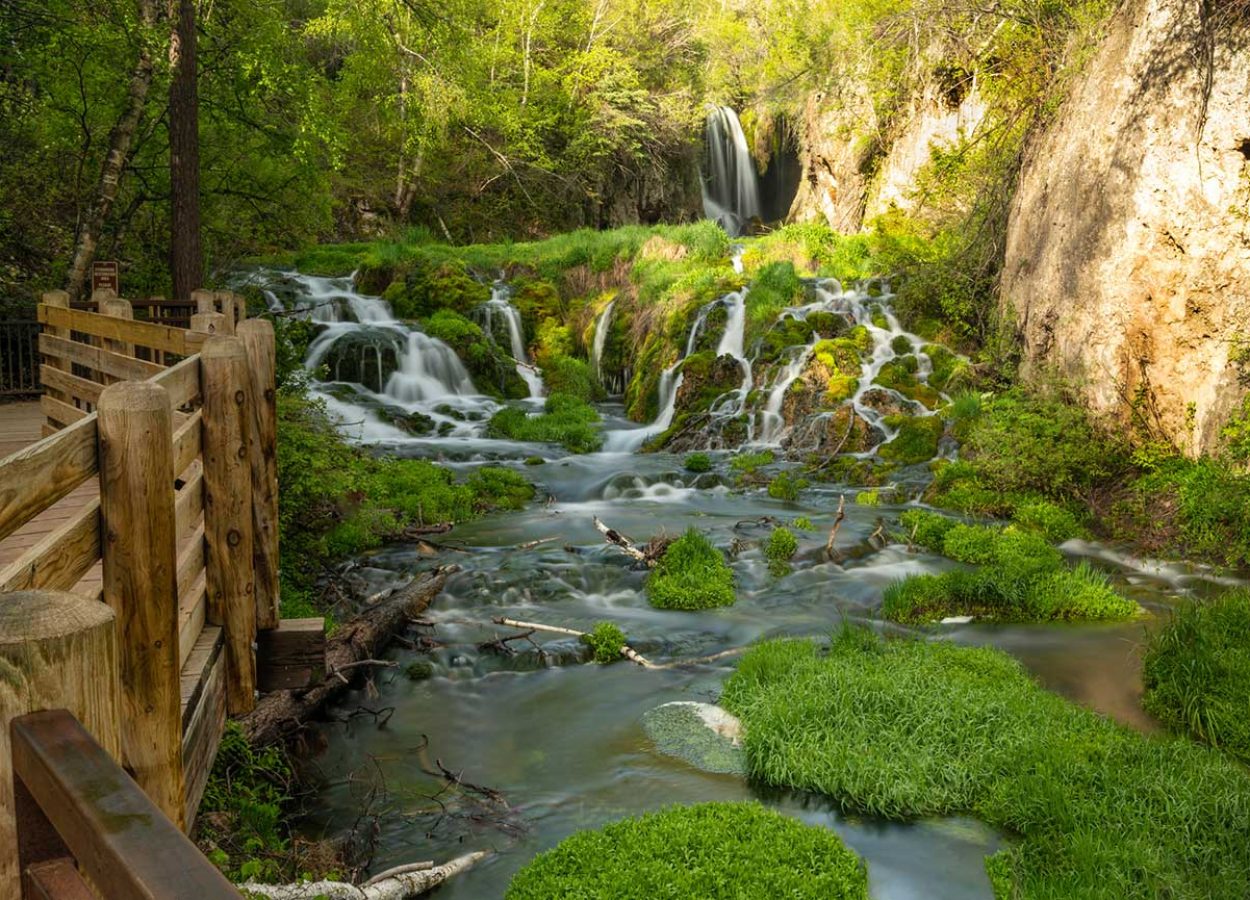 Roughlock Falls Trail in Spearfish Canyon, SD